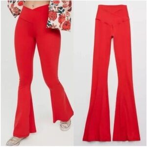 OFFLINE by Aerie Real Me High Waisted Crossover Flare Leggings